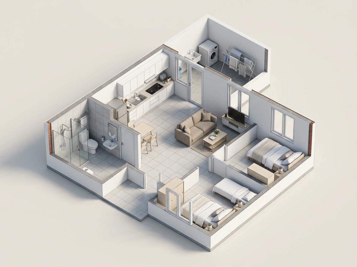 Denah 3D Interior